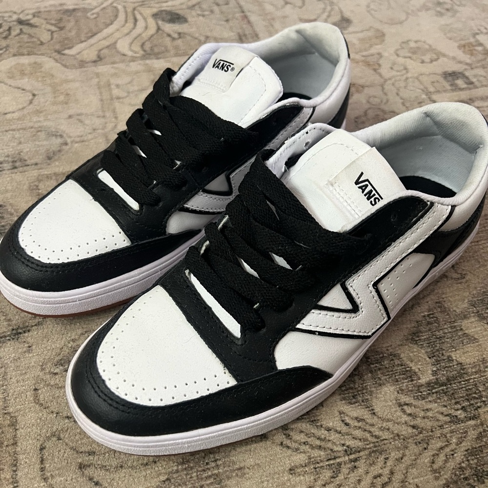 Vans Comfycush Lowland Panda Black and White Sneakers